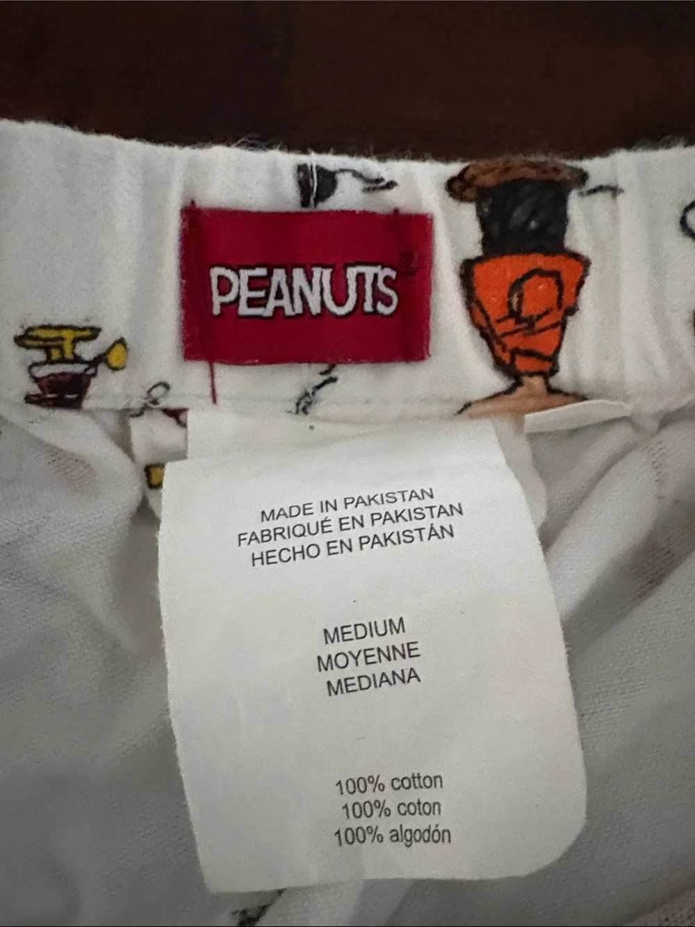 Peanuts White Kids Pajama Set with Holiday Character Print